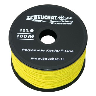 Line roll 100m Kevlar 2mm yellow